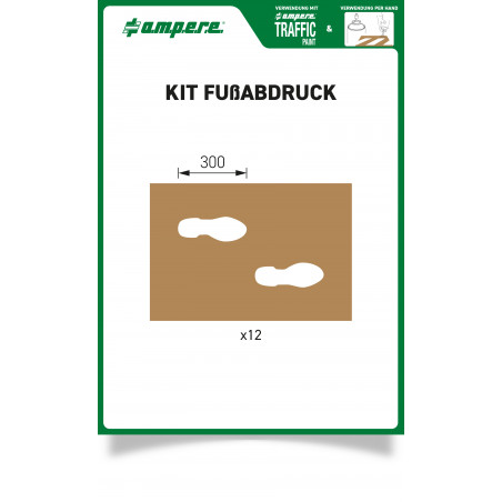 Schablonensatz KIT Fußabdruck