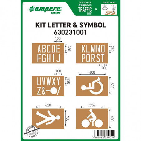 Schablonensatz KIT LETTER&SYMBOL