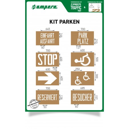 Schablonensatz KIT Parken